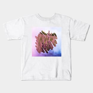 Purple Flowers Plant Theme Kids T-Shirt